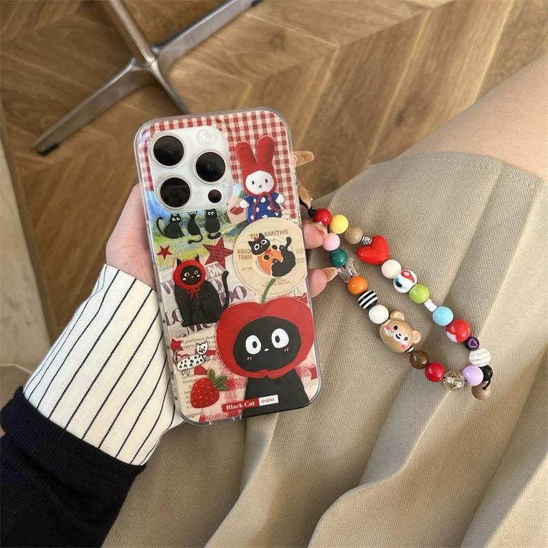 RETRO COLLAGE CHAOS IPHONE COVERS WITH CHARM S0335