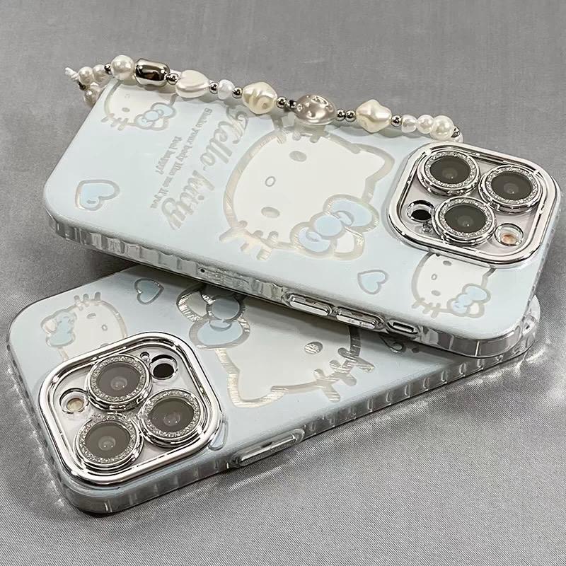 SNOWY HELLO KITTY CASE WITH CHARM S0315