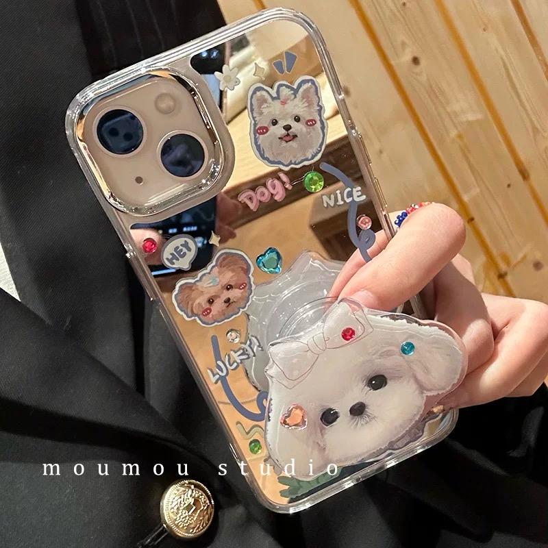 PUPPY LOVE IPHONE CASE WITH HOLDER S0321