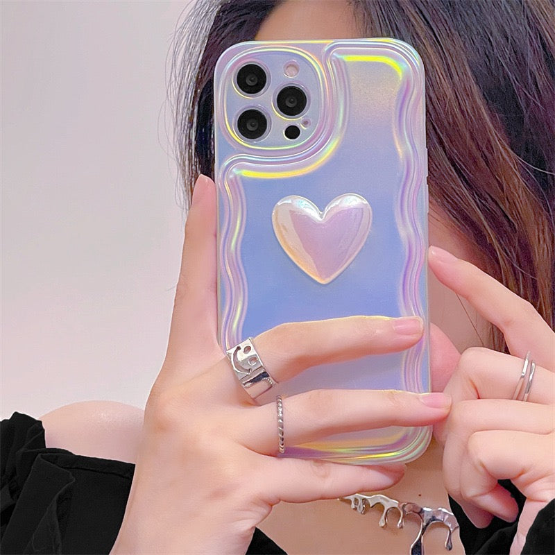 REFLECTIVE HEART iPhone case