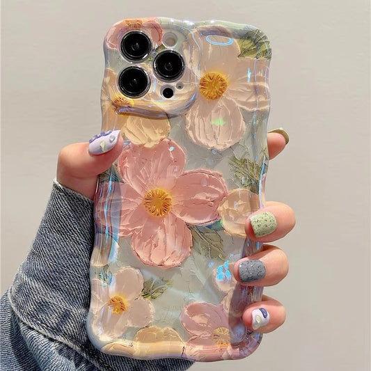 3D FLORALS iPhone case