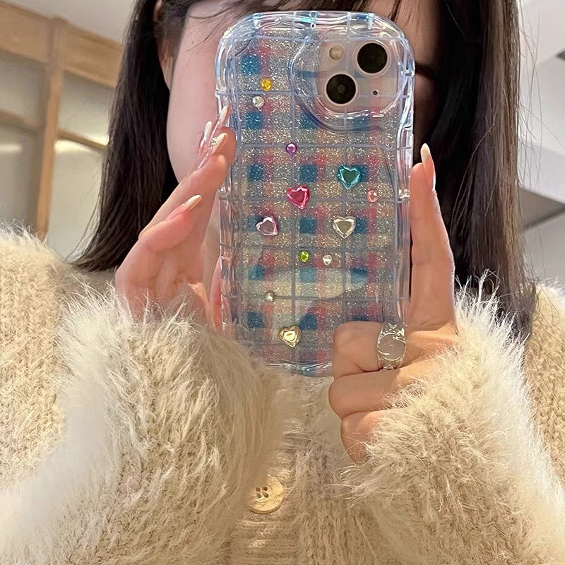 Hearts sparkling iPhone case