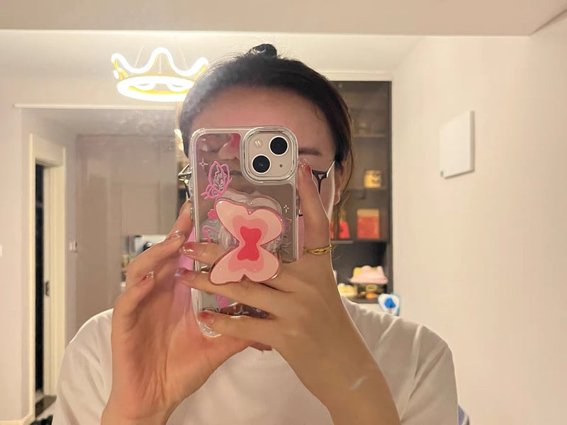 Review 2 photo for BUTTERFLY DREAM IPHONE CASE WITH HOLDER  S0320
