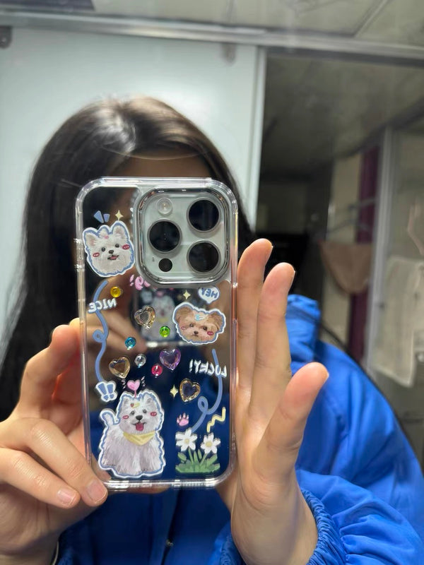 Review 1 photo for PUPPY LOVE IPHONE CASE WITH HOLDER S0321