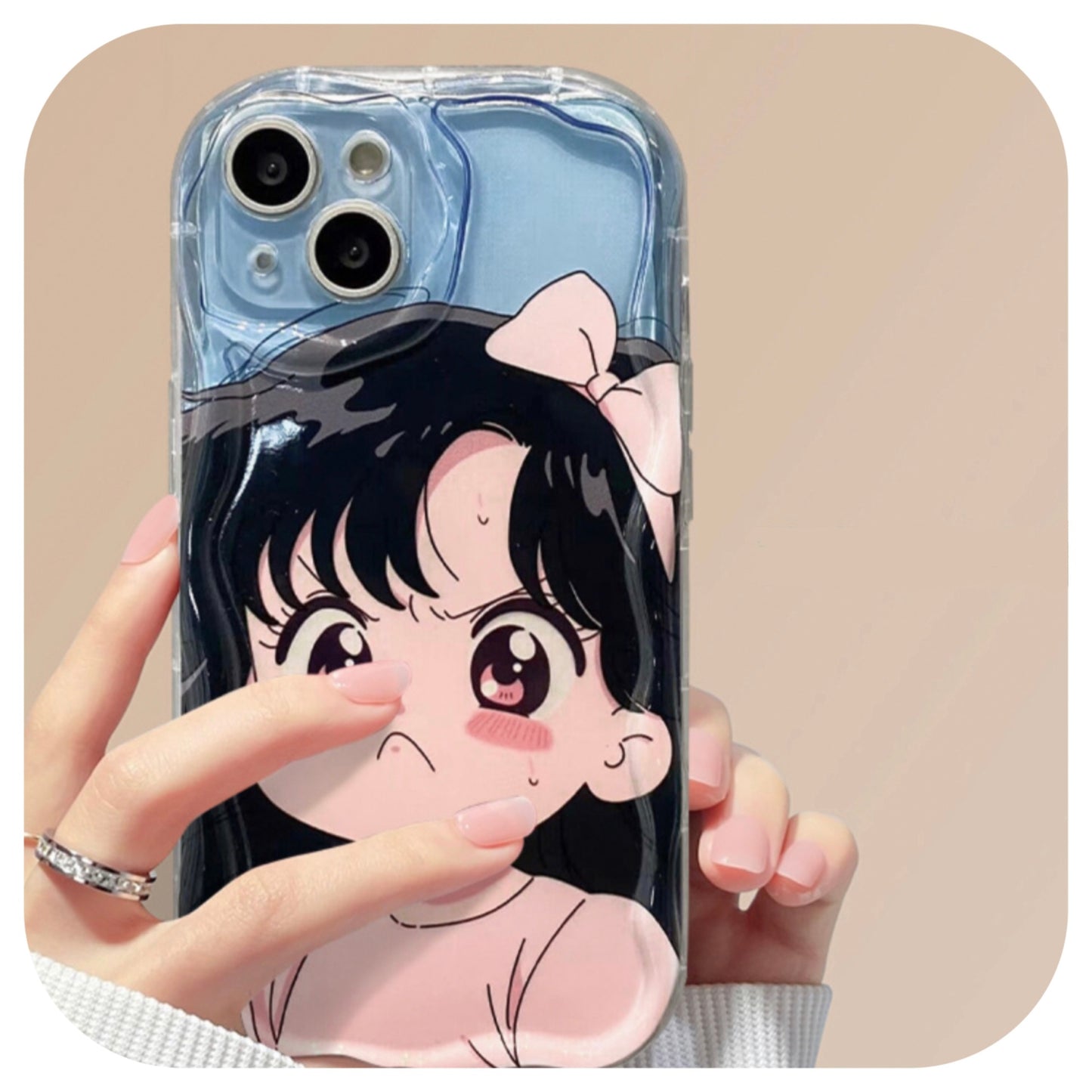 ANGRY CUTIE ANIME GIRL iPhone case