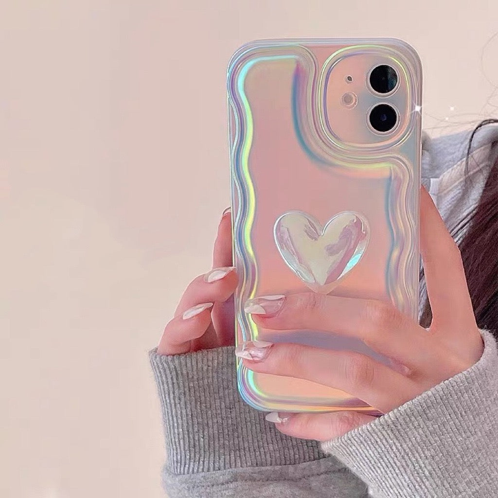 REFLECTIVE HEART iPhone case