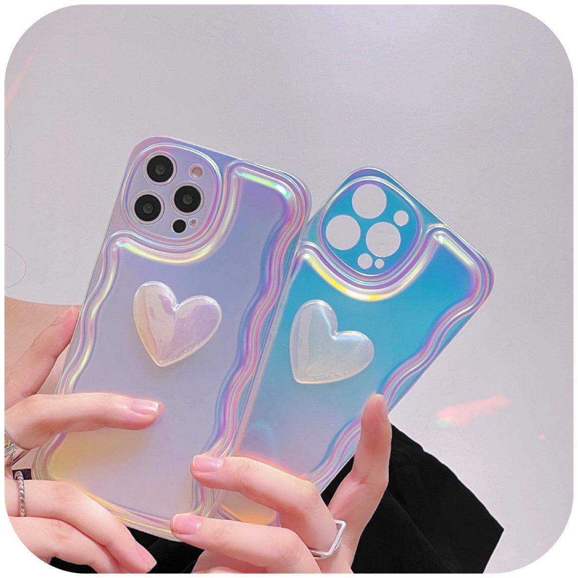 REFLECTIVE HEART iPhone case