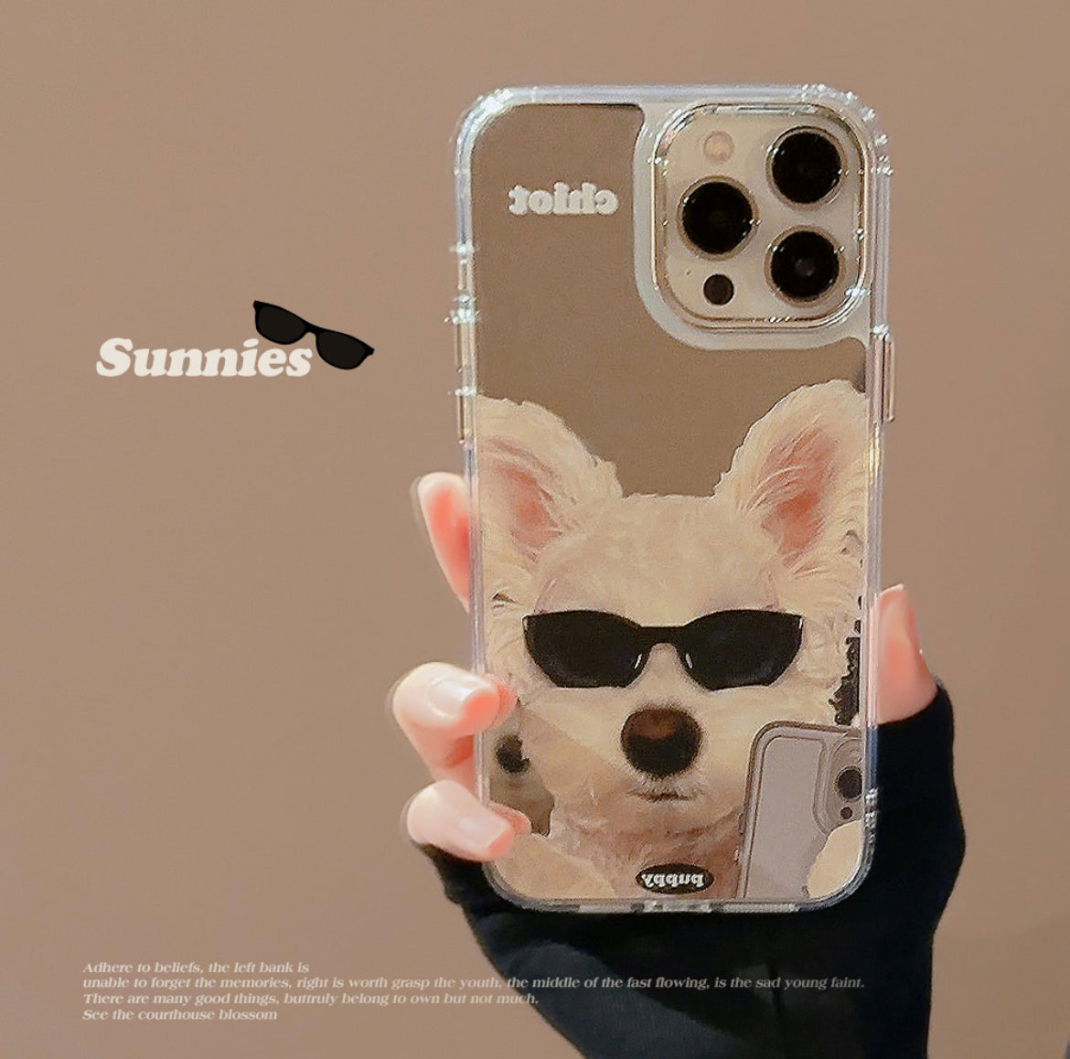 SUNGLASS SWAGGER POOCH iPhone case