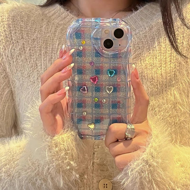 Hearts sparkling iPhone case