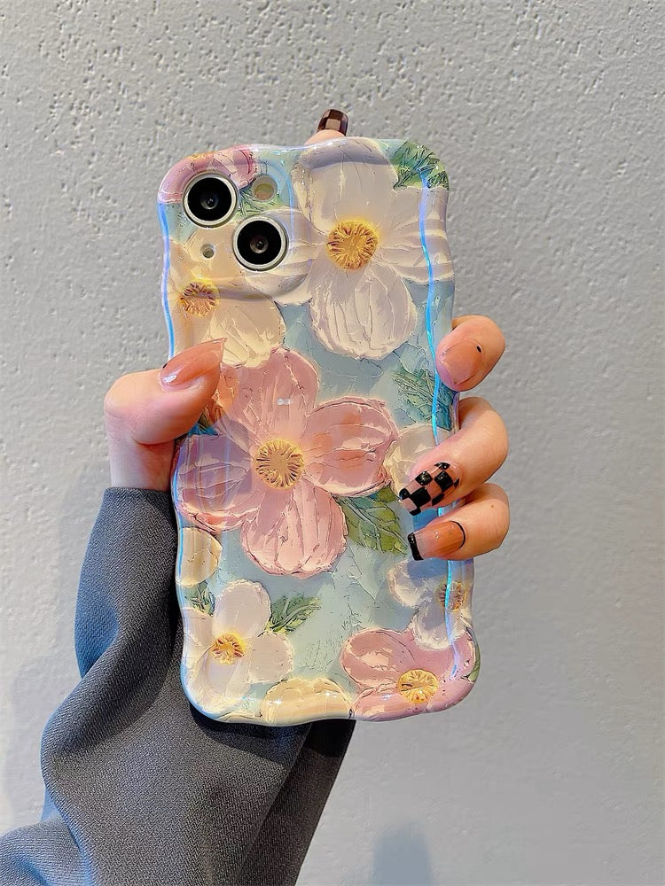 3D FLORALS iPhone case