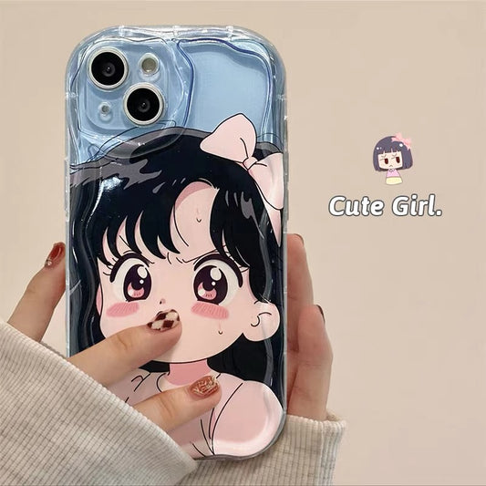 ANGRY CUTIE ANIME GIRL iPhone case