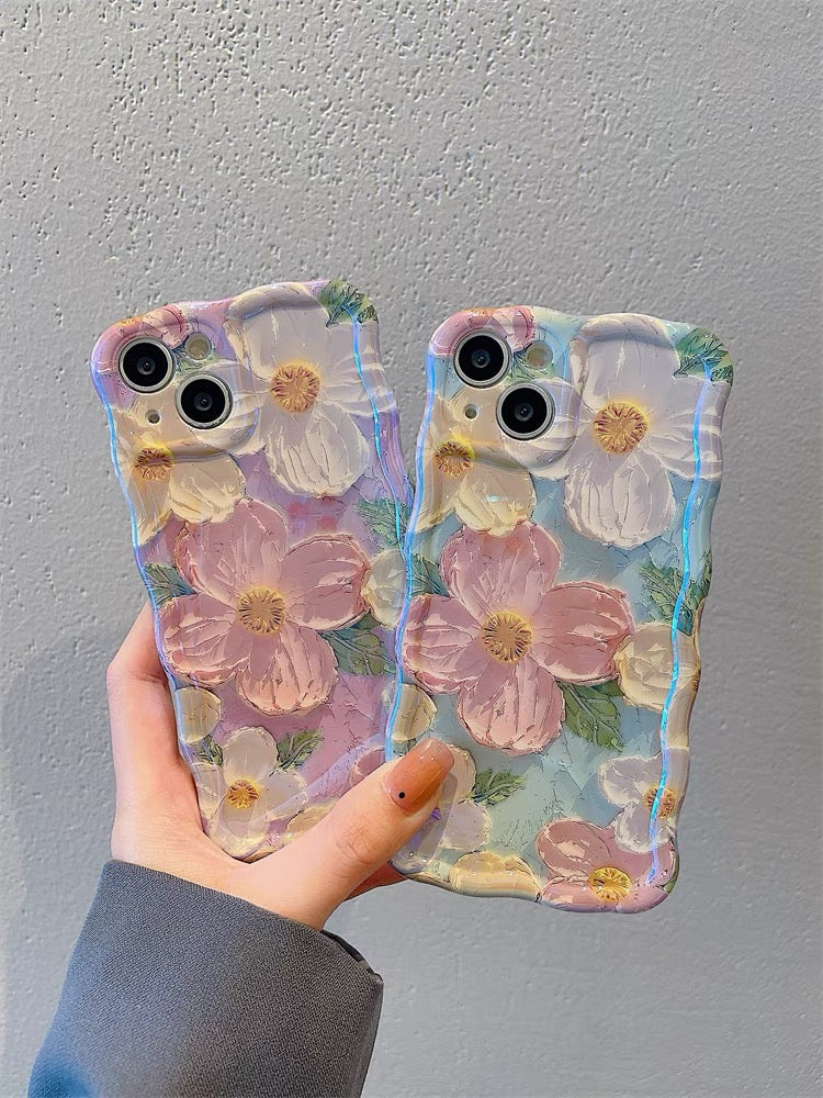 3D FLORALS iPhone case