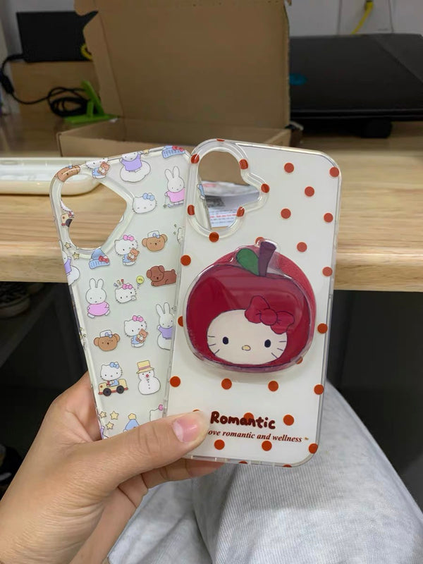 Review 2 photo for RED POLKA ROMANTIC IPHONE CASE WITH HOLDER S0342