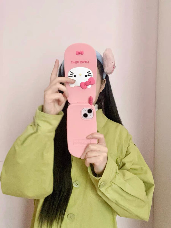 Review 1 photo for PINK HELLO KITTY FLIP IPHONE CASE S0331