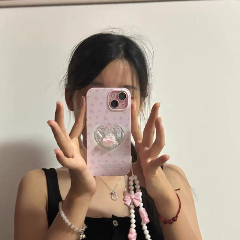 Review 3 photo for LACE HEART KITTY IPHONE CASE WITH CHARM  S0325