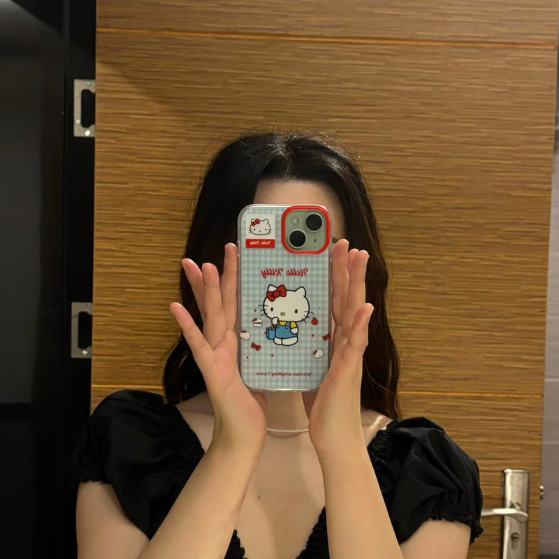 Review 3 photo for HELLO KITTY RED BLUE IPHONE CASE WITH CHARM  S0323