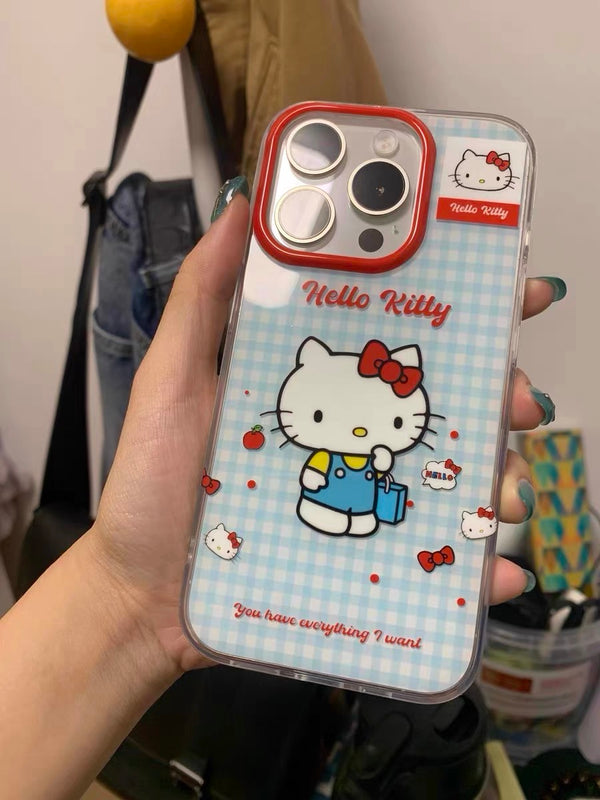 Review 2 photo for HELLO KITTY RED BLUE IPHONE CASE WITH CHARM  S0323