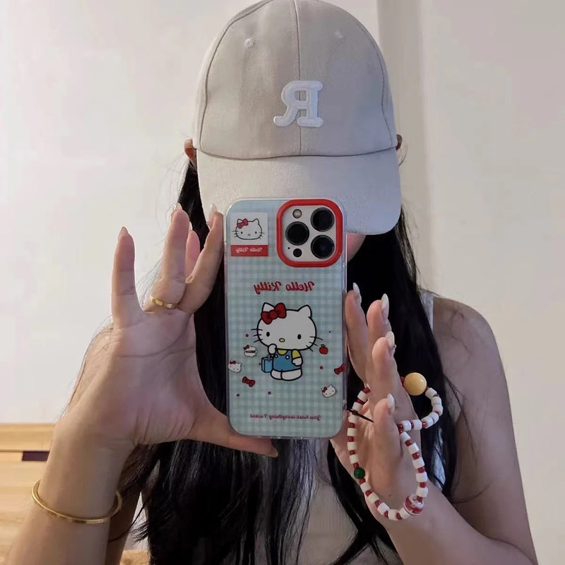 Review 1 photo for HELLO KITTY RED BLUE IPHONE CASE WITH CHARM  S0323