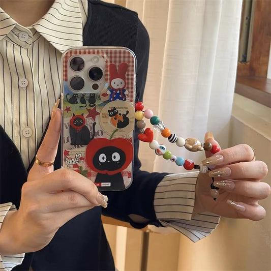 RETRO COLLAGE CHAOS  IPHONE COVERS WITH CHARM S0335