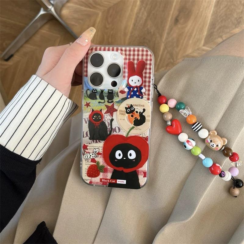 RETRO COLLAGE CHAOS  IPHONE COVERS WITH CHARM S0335