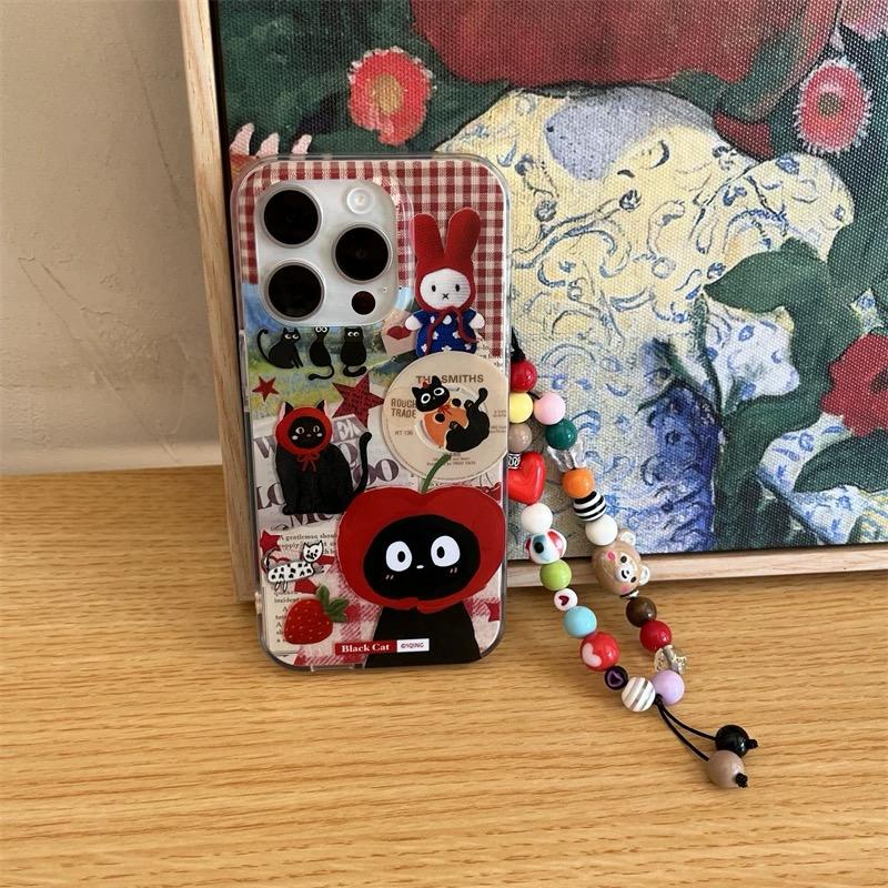 RETRO COLLAGE CHAOS  IPHONE COVERS WITH CHARM S0335