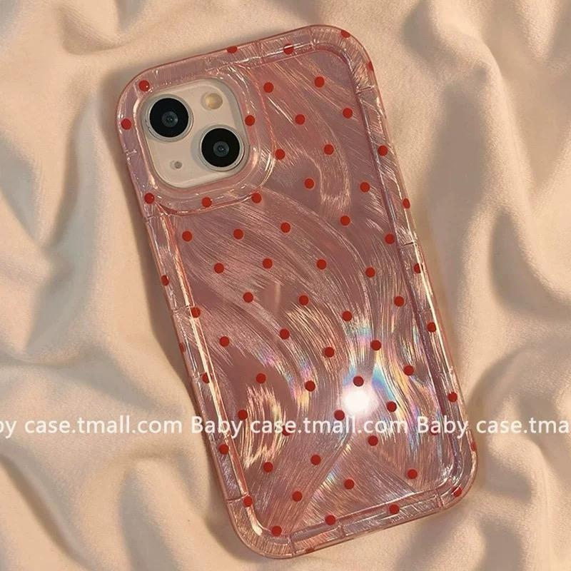 CHERRY RED IPHONE CASE WITH HOLDER S0336