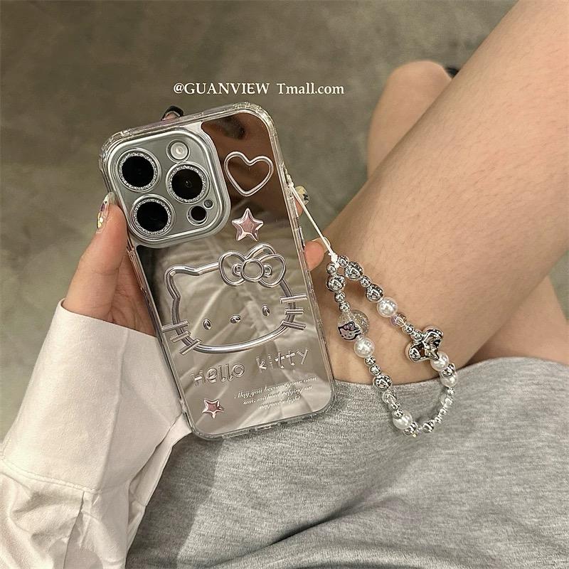 HELLO KITTY QUICKSILVER IPHONE CASE WITH CHARM S0344