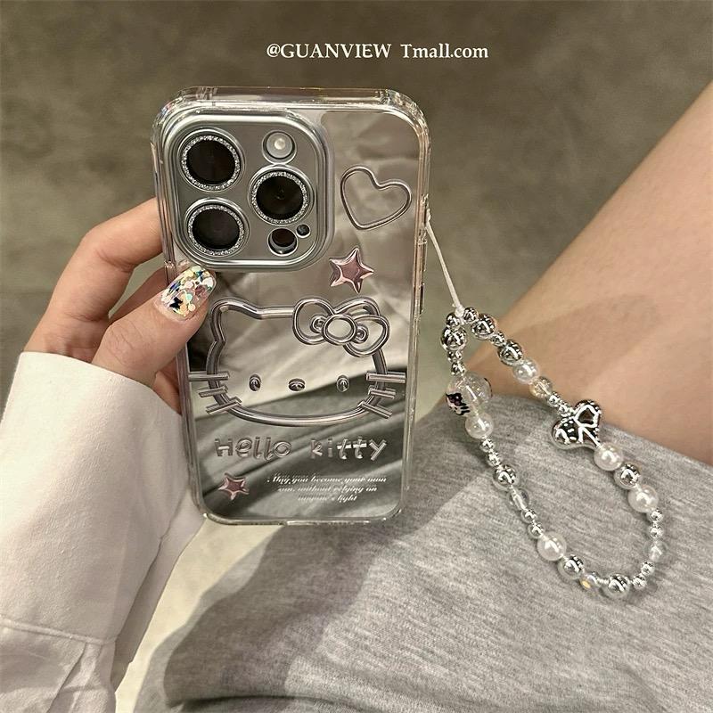 HELLO KITTY QUICKSILVER IPHONE CASE WITH CHARM S0344