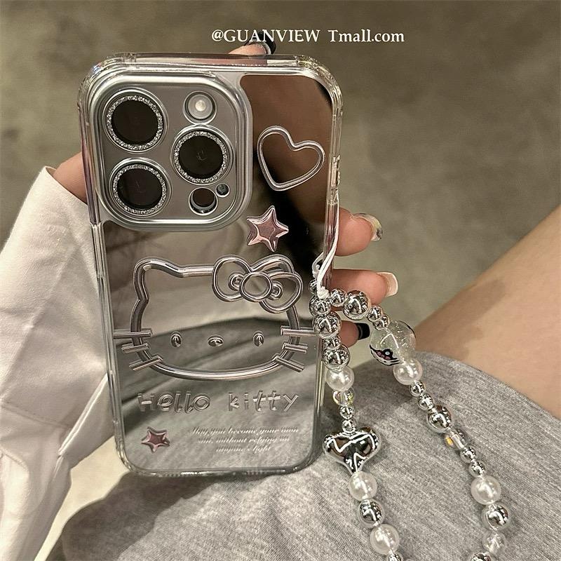 HELLO KITTY QUICKSILVER IPHONE CASE WITH CHARM S0344