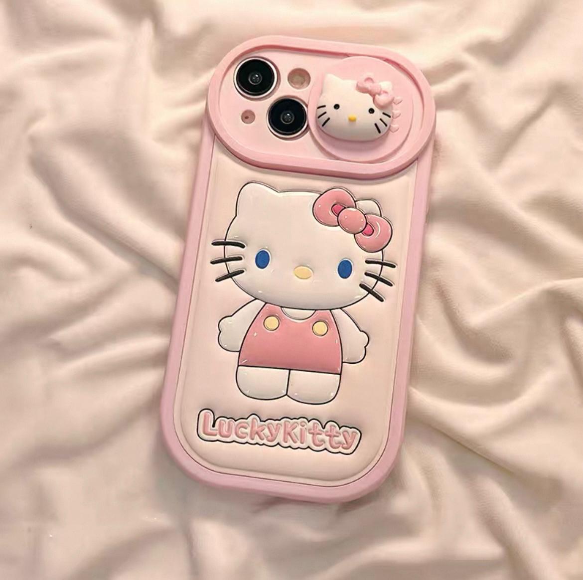 HK pink white iPhone case S0301