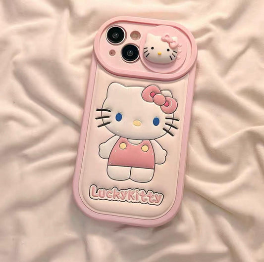 HK pink white iPhone case S0301