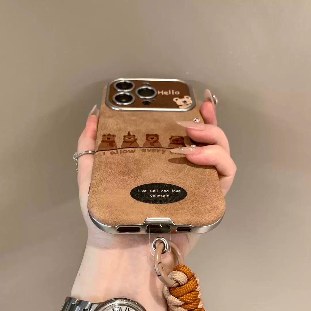 COZY BEAR CASE WITH CHARM S0307