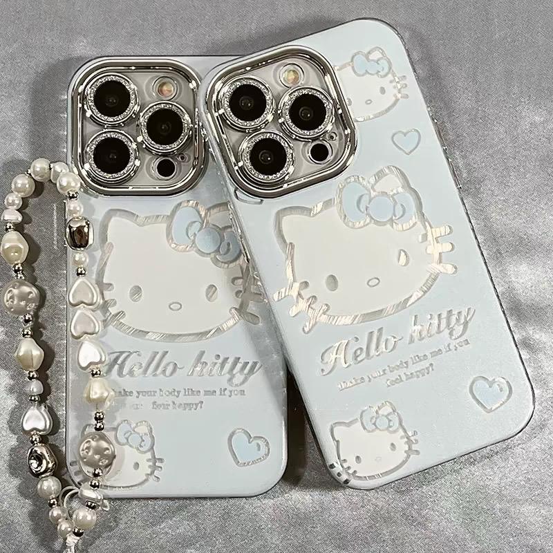SNOWY HELLO KITTY CASE WITH CHARM S0315