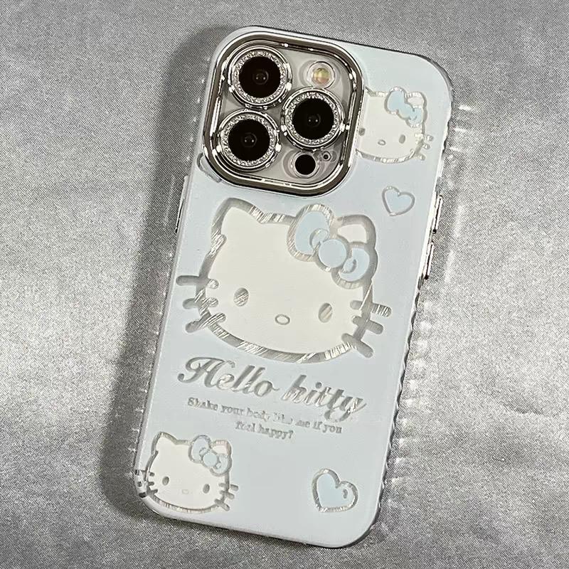 SNOWY HELLO KITTY CASE WITH CHARM S0315