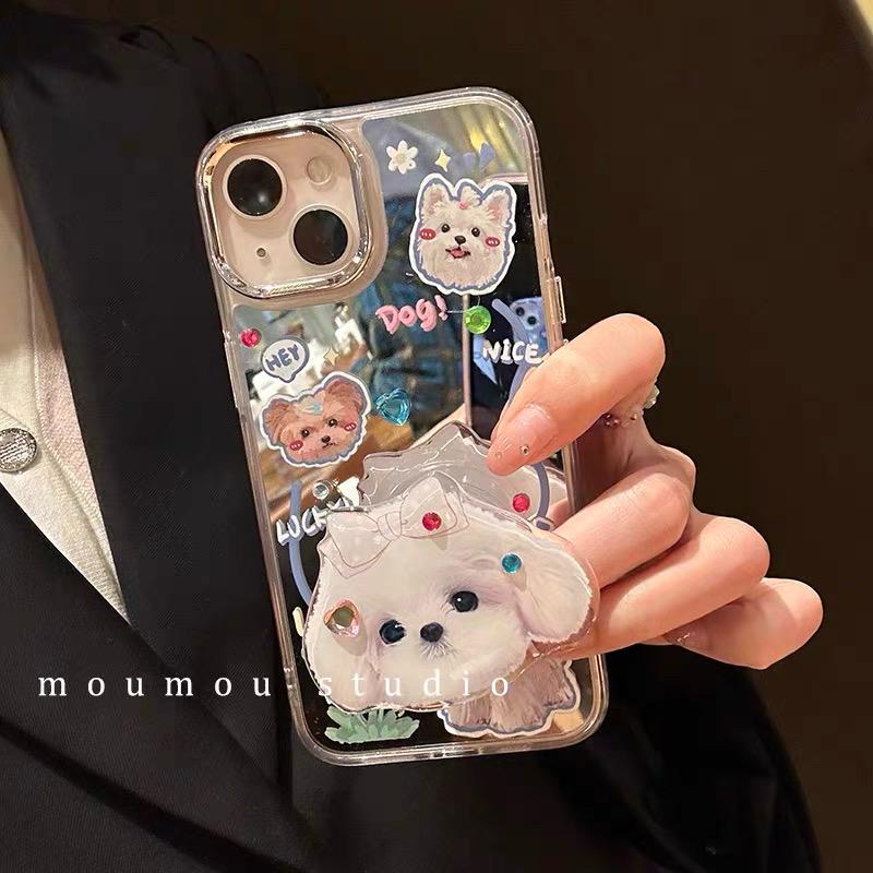 PUPPY LOVE IPHONE CASE WITH HOLDER S0321
