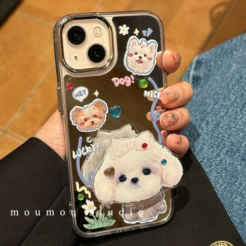 PUPPY LOVE IPHONE CASE WITH HOLDER S0321