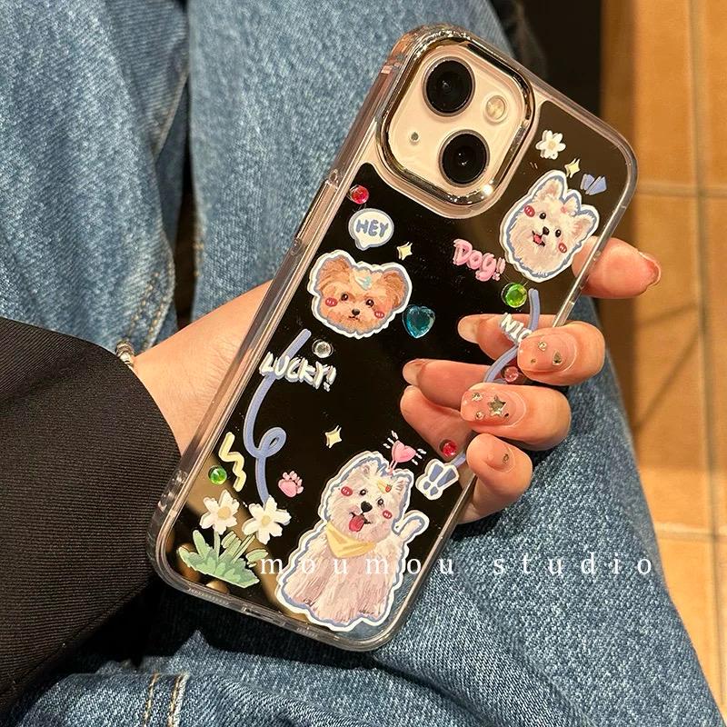 PUPPY LOVE IPHONE CASE WITH HOLDER S0321
