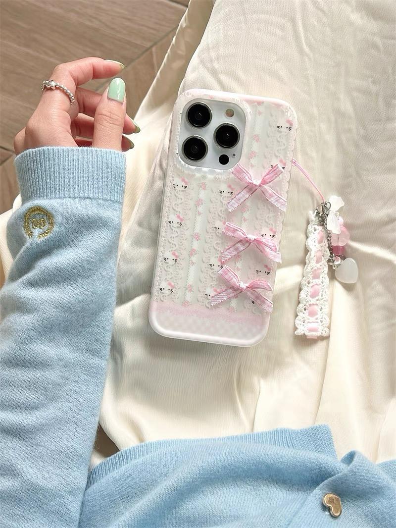 HELLO KITTY PINK RIBBON IPHONE CASE S0327