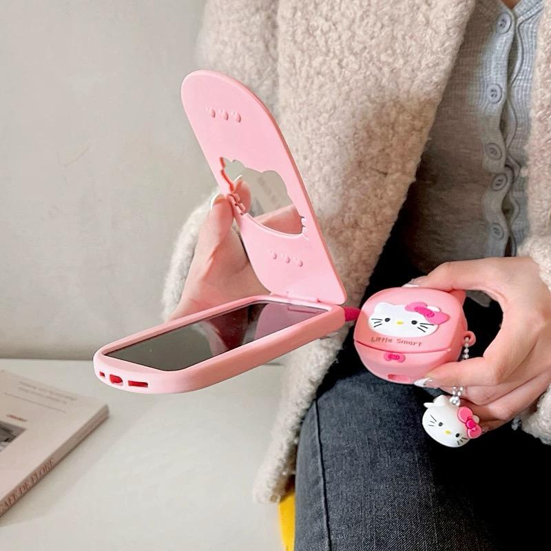 PINK HELLO KITTY FLIP IPHONE CASE S0331