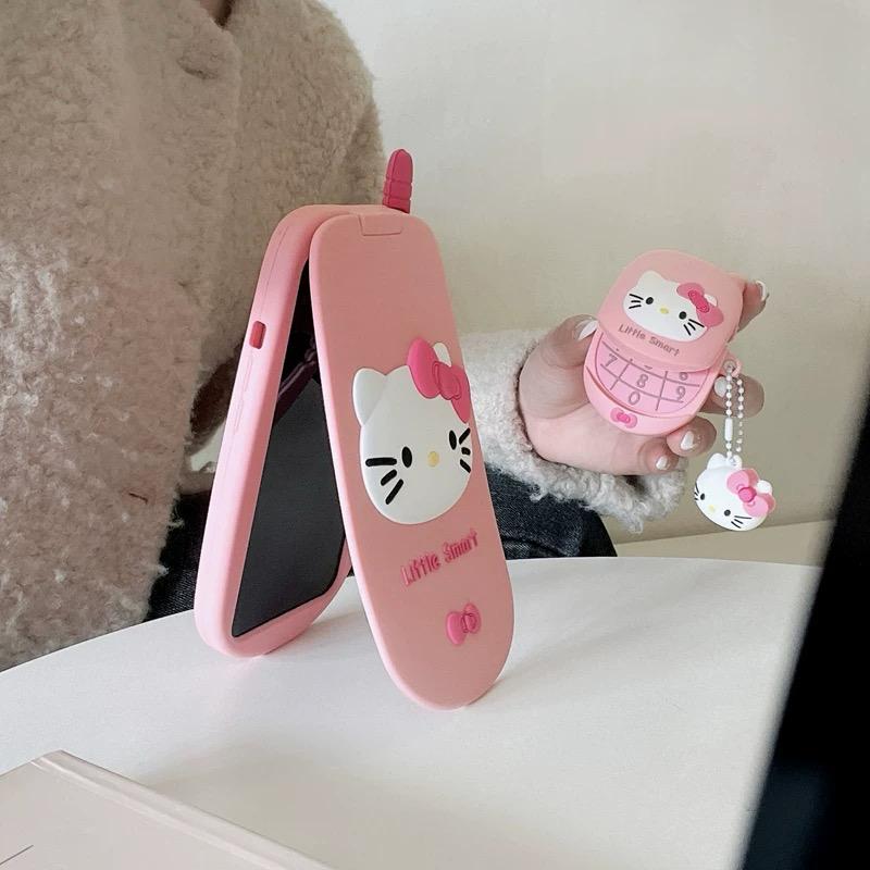PINK HELLO KITTY FLIP IPHONE CASE S0331
