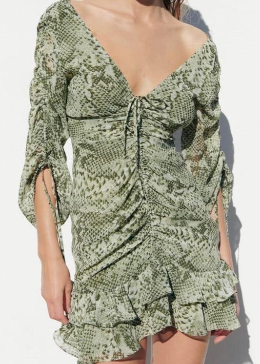 Olive Mirage Dress